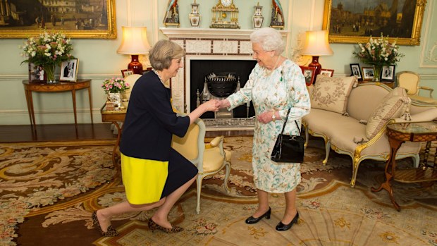 Theresa May sworn in as UK's 76th Prime Minister -- the second female PM and the 13th during the Queen's reign (AAP)