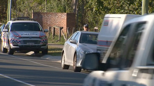 The area has been blocked off as a crime scene. (9NEWS)