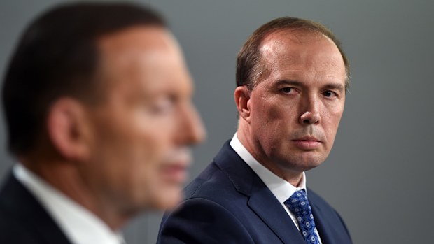Prime Minister Tony Abbott and Immigration Minister Peter Dutton. (AAP)