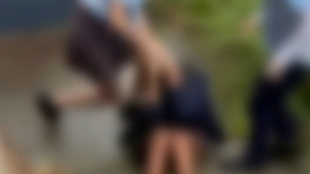 The girl's mother told 9News she could not watch the full video.