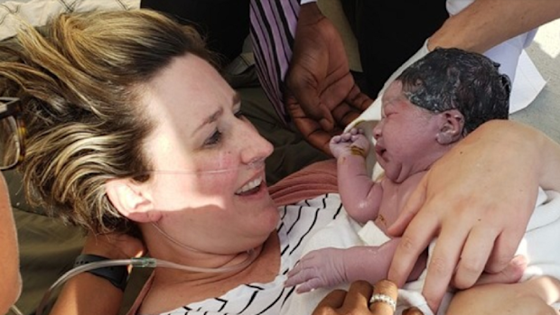 She thought the cramps were false labour.