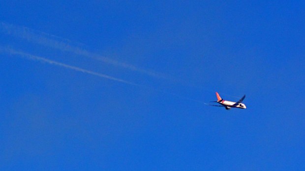 The Air India flight dumped fuel over Melbourne. (Supplied)