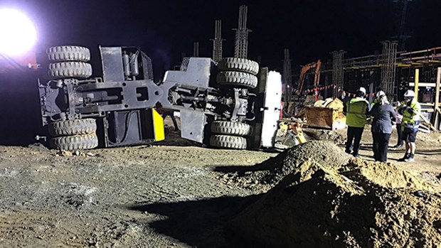 A man has died on a construction site at the University of Canberra hospital in Bruce. (Supplied/ACT Policing)