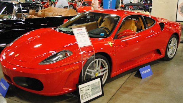 A Ferrari F430 once owned by US President Donald Trump. (AFP)