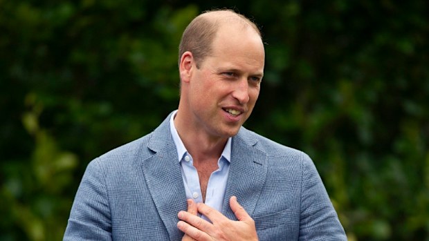 Prince William with representatives from Heads Up, Calm, Mind and Shout on Saturday August 1, 2020. 