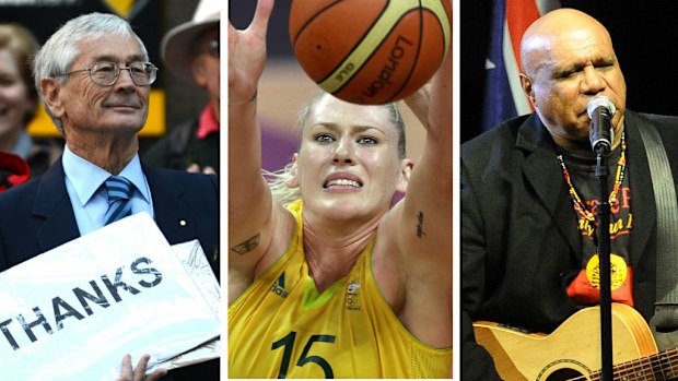 Dick Smith, Lauren Jackson and Archie Roach all received Queen's Birthday Honours. (AAP)