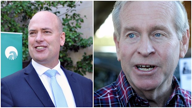 WA MP Dean Nalder (left) said he will "nominate as leader" if a spill motion goes ahead on Tuesday. (AAP)