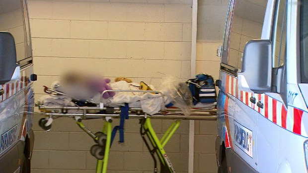 The children were airlifted to the Royal Children's Hospital in Melbourne yesterday. (9NEWS)