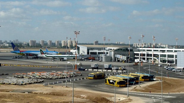 Ben Gurion airport in Tel Aviv, the region's major airport.