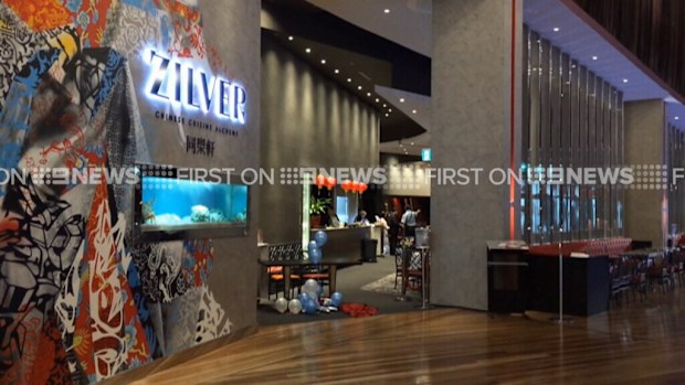 The violence broke out at the Zilver restaurant in Bondi Junction. (9NEWS)