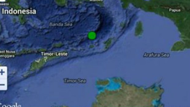 A magnitude 5.3 earthquake in the Banda Sea has rattled Darwin.