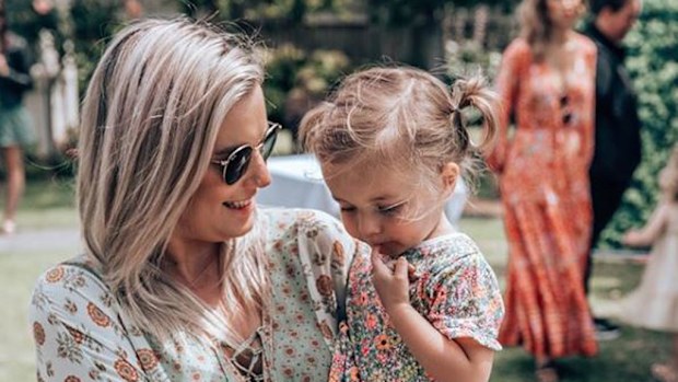 Olivia White and her daughter Annabelle