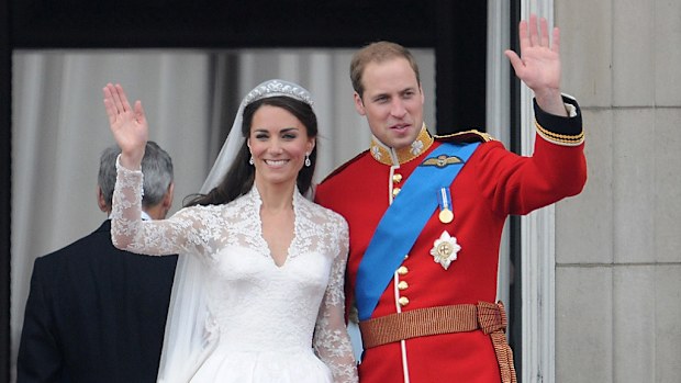 Kate and Will balcony wedding