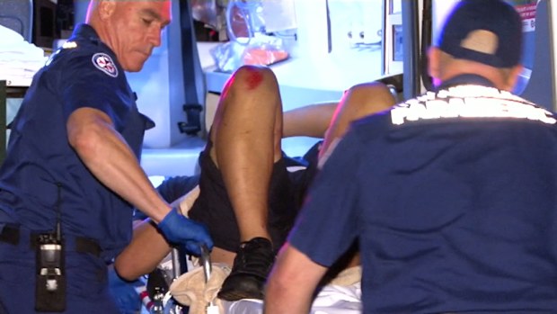 The man was found with a gunshot wound to his buttock. (9NEWS)
