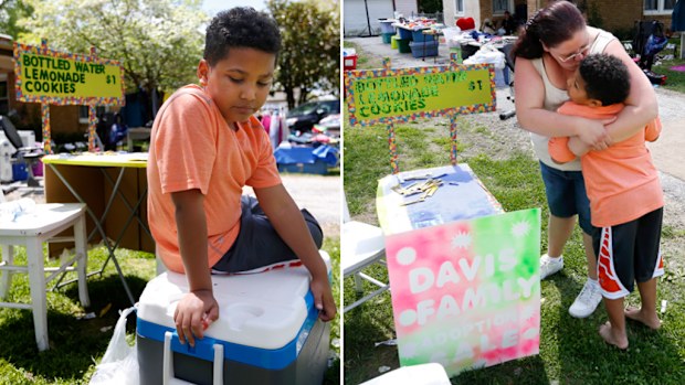 Tristan Jacobson has fundraised for his own adoption. (AAP / Springfield News-Leader)