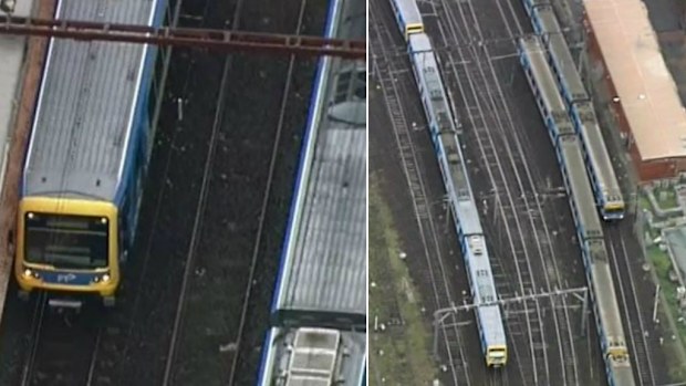 Commuters are in chaos in Melbourne after a control room fire alarm shut down the city's rail network. (9NEWS)
