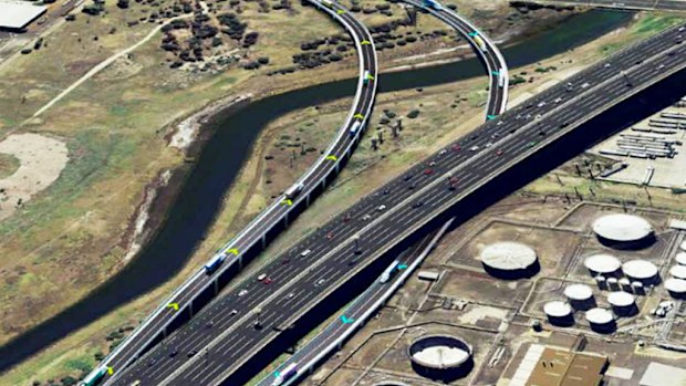 The West Gate Distributor proposed by the Andrews government. (Supplied)