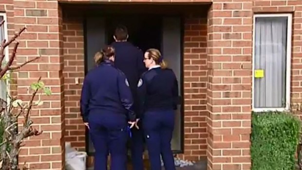 Officers were alerted to the home after a security alarm was activated. (9NEWS)