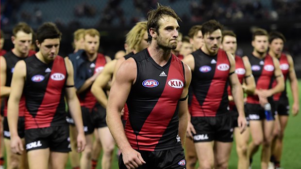 Shoulder surgery will wipe out Essendon captain Jobe Watson for the remainder of the 2015 season. (AAP)