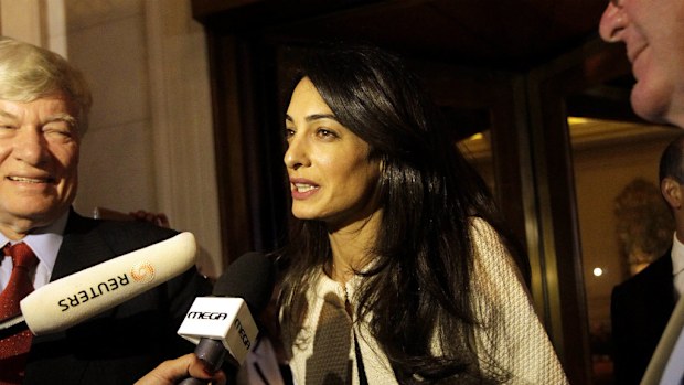 Human rights barrister Amal Clooney. (AAP)