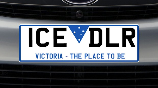 This drug dealer's plate was a little too open for VicRoads.