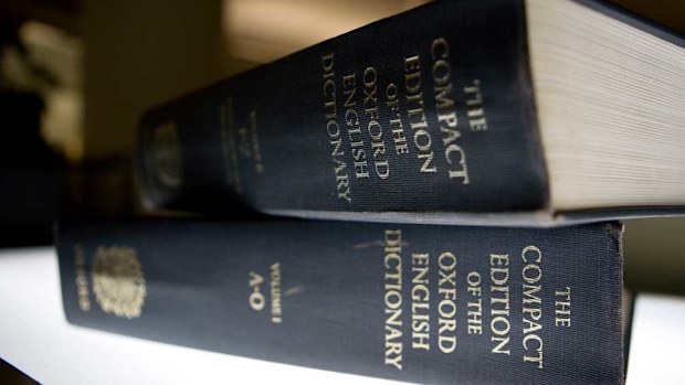 An Oxford English Dictionary. (AAP)