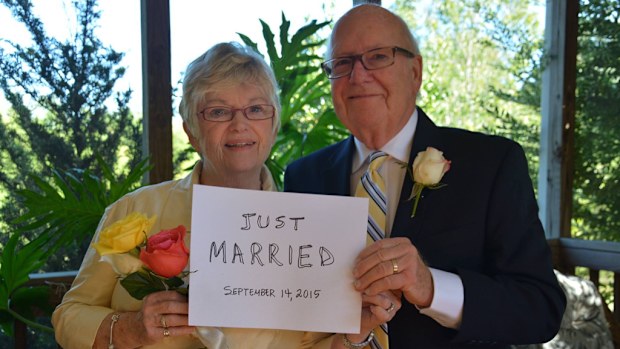 Lois Vitt and Jeff Greenwell went to prom together, now 60 years later they have found each other again and married. (Facebook)