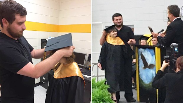A US teen unable to attend high school due to her disabilities has been named an honorary graduate. (Facebook/Love What Matters/Mason Miller)