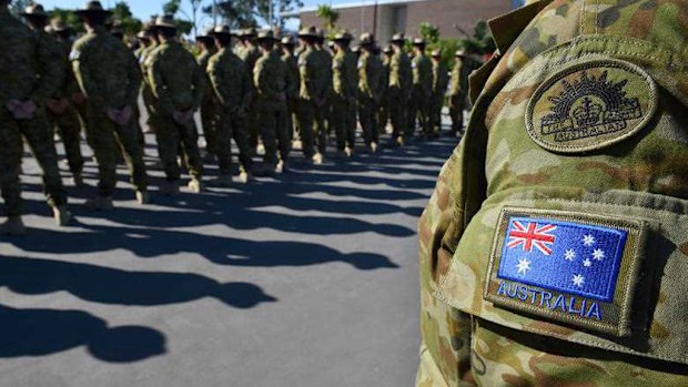 ADF members from Brisbane's 7th Brigade deployed as part of Task Force Taji. (AAP)