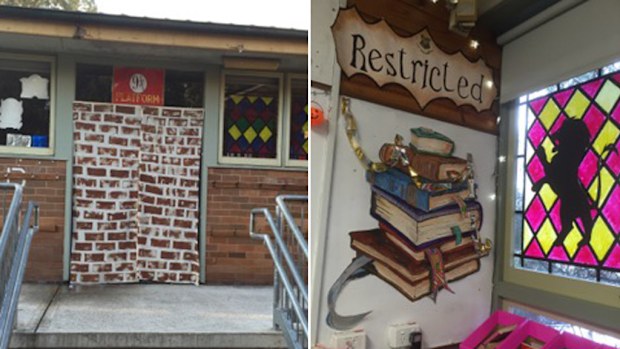 A teacher from a school in Sydney's southwest turned her classroom into Hogwarts, getting her students excited to come to school every day. (Christine Coleman)