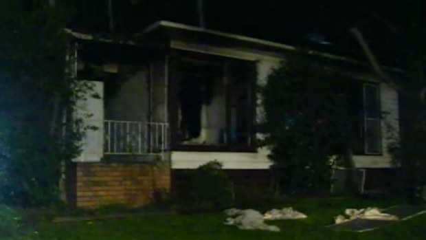 The elderly woman managed to escape the blaze. (9NEWS)