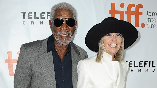 Morgan Freeman and Diane Keaton at the Toronto Film Festival. (Getty)