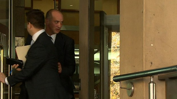 Bruno Commisso pictured leaving court today. (9NEWS)