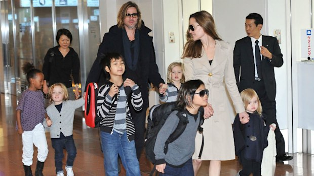 Brad Pitt is reportedly going to fight Angelina Jolie for custody of the children. (Getty)
