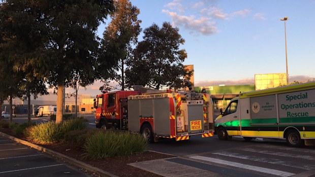 Emergency services at the scene. (Twitter / @EdwardGodfrey9)
