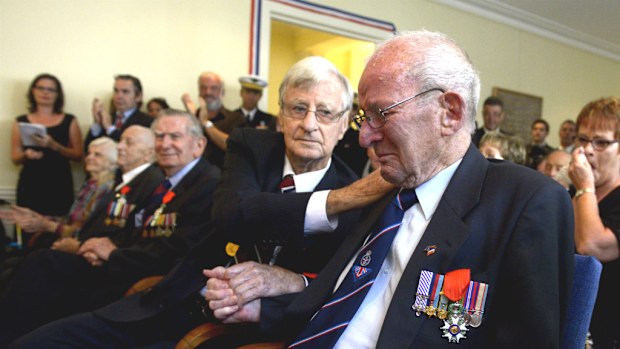 Four Australian WWII veterans have received France's top military honour. (AAP)