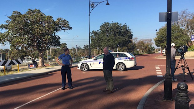 A woman suffered injuries to her upper body after a suspected firearm wound. (Alice Pooley/9NEWS)