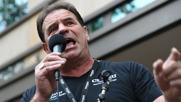 CFMEU boss John Setka. (AAP)