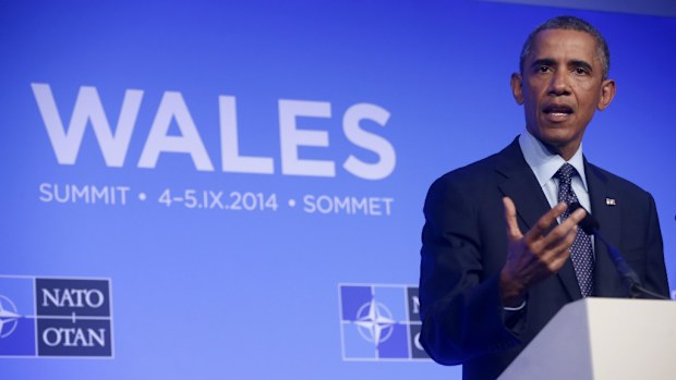 President Barack Obama at the NATO summit in Wales. (AP Photo/Charles Dharapak)