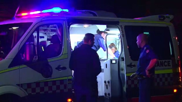The brawl later erupted again in the hospital. (9NEWS)