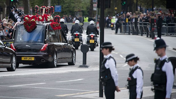 Thousands of police officers attended the funeral of PC Keith Palmer in London. (AAP)