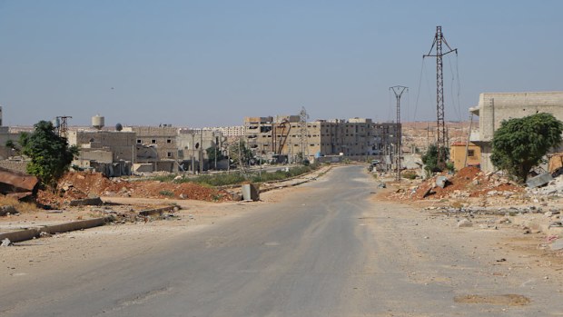 No passages were made through the Castello passage corridor during a unilateral ceasefire in Aleppo, Syria on October 21, 2016. (AFP)