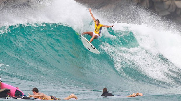 Stephanie Gilmore has won the 2014 women's world surfing title. (AAP)