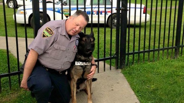 Matthew Hickey and his beloved Ajax. (GoFundMe/Corey Orr)