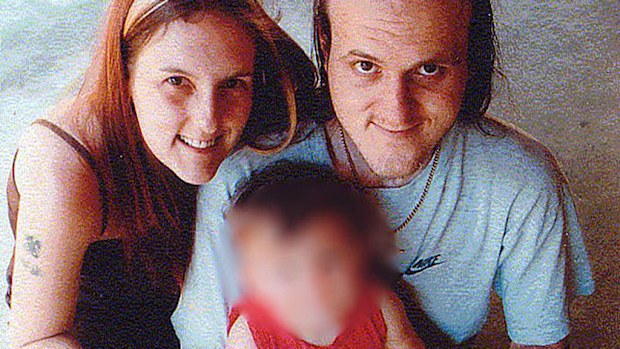 April Bailey, her brother Ian and her daughter Violet.