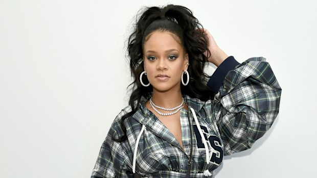 Rihanna rocks socks and heels the Gucci way. Image: Getty