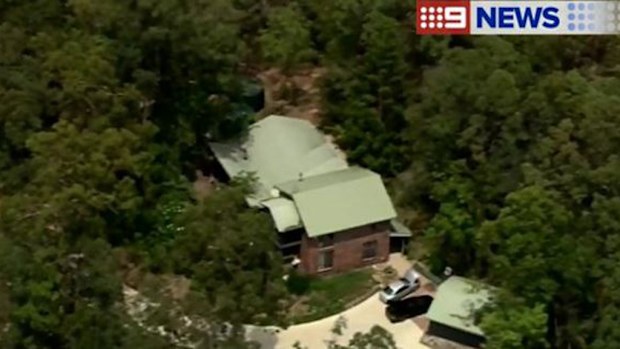 The Queensland house police raided. (9NEWS)