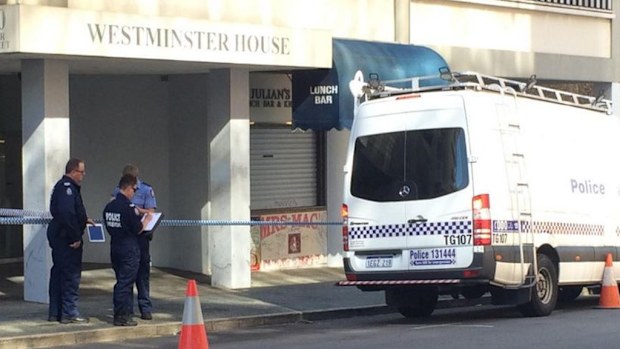 Forensic police at the scene. (9NEWS)
