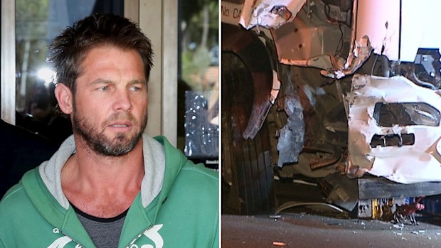 Ben Cousins is in hospital suffering minor injuries following a crash in Perth. (9NEWS)