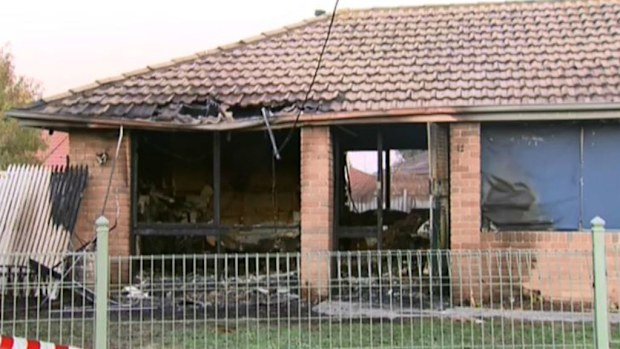Fire crews have indicated an accelerant was used. (9NEWS)